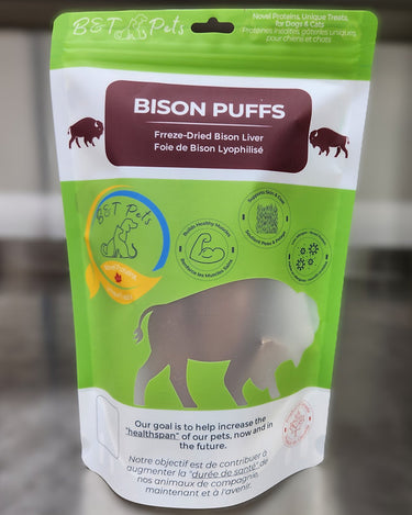 B&T Pets - Bison Puffs 100g